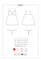 OB Rosalyne babydoll & thong red