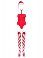 OB Kissmas teddy red with stockings