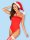 OB Kissmas teddy red with stockings