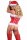 LC Snow Princess corset with stockings red