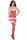 LC Catriona bodystocking christmas red