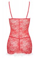 KO Kristinella babydoll & thong red-white