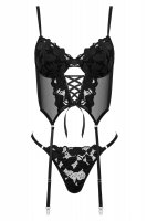 KO CO103 corset & thong black