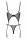 KO CO103 corset & thong black