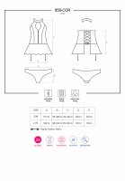 OB 859-COR-1 corset & thong black