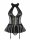 OB 859-COR-1 corset & thong black